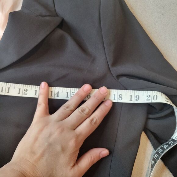 Perry Ellis Black Long Blazer Jacket Size 10 - Picture 5 of 9